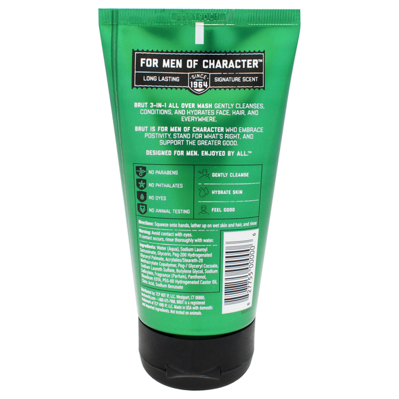 Brut Classic Scent 3 In 1 All Over Wash For Men 5 oz Body Wash - Picture 2 of 2